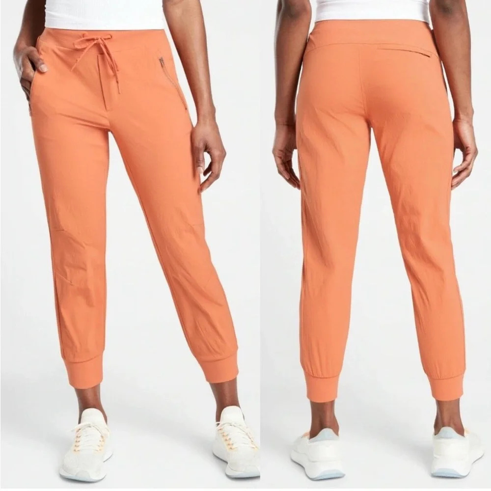 Athleta Trekkie North Crop Jogger Tall Orange
